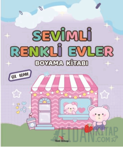 Sevimli Renkli Evler Boyama Kitabı