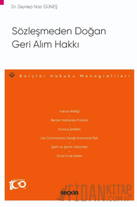 Sözleşmeden Doğan Geri Alım Hakkı