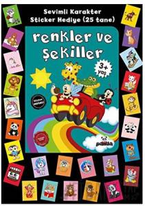 Stickerlı 3+ Yaş Renkler ve Şekiller (Ciltli)