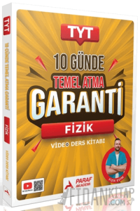 TYT 10 Günde Temel Atma Garanti Fizik Video Ders Kitabı