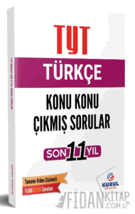 TYT Türkçe Son 11 Yıl Konu Konu Çıkmış Sorular ve Video Çözümleri