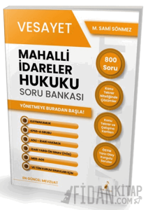 Vesayet Mahalli İdareler Hukuku Soru Bankası