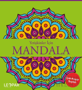 Yetişkinler İçin Mandala-Yeşil