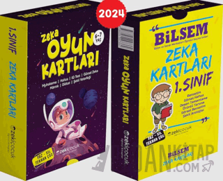 1. sınıf Bilsem Zeka Kartları / 6-7 Yaş Zeka Oyun Kartları Kolektif