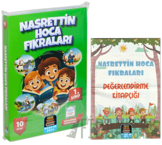 1. Sınıf Okuma Seti Nasrettin Hoca Fıkraları 10 Kitap + Değerlendirme Kitapçığı İlaveli