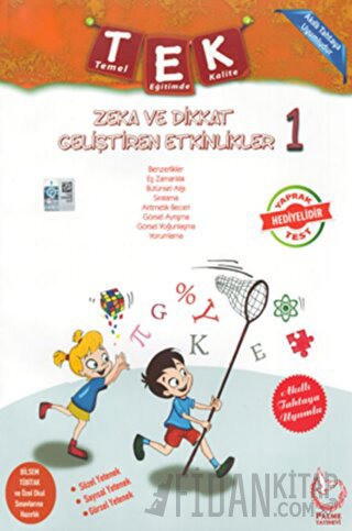 1. Sınıf Zeka ve Dikkat Geliştiren Etkinlikler (Yaprak Test Hediyeli)