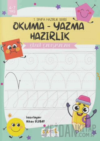 1. Sınıfa Hazırlık Serisi / Okuma - Yazma Hazırlık / Çizgi Çalışmaları Aktivite Kitabı