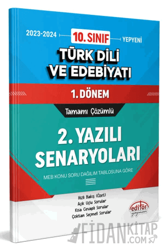 10. Sınıf Türk Dili ve Edebiyatı 1. Dönem Ortak Sınavı 2. Yazılı Senar