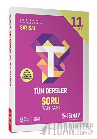 11. Sınıf Tüm Dersler Sayısal Soru Bankası