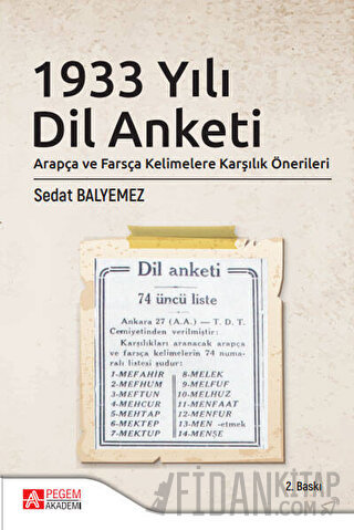 1933 Yılı Dil Anketi