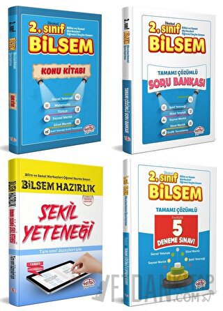 2. Sınıf Bilsem Hazırlık Kitapları 4 Kitap Set Kolektif