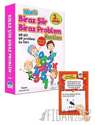 2. Sınıf Biraz Şiir Biraz Problem Kartları - Yaz Sil Kalemli Mustafa I