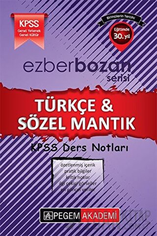 2017 KPSS Ezberbozan Türkçe - Sözel Mantık Ders Notları Savaş Doğan