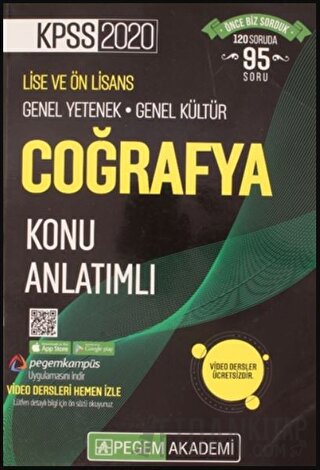 2020 KPSS Lise ve Önlisans Genel Yetenek Genel Kültür Video Destekli K