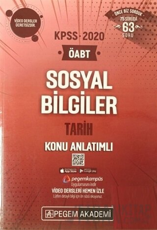 2020 KPSS ÖABT Sosyal Bilgiler Tarih Video Destekli Konu Anlatımlı Kol