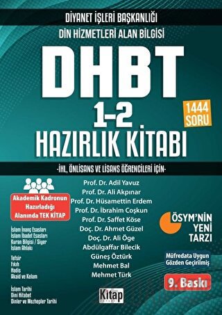 2020 KPSS Ortaöğretim Din Hizmetleri Alan Bilgisi DHBT 1-2 Hazırlık Ki
