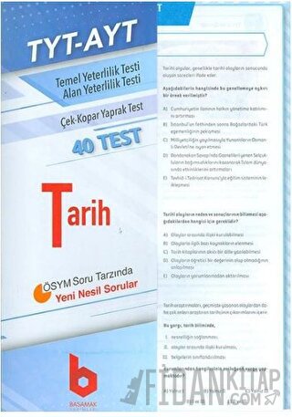 TYT-AYT Tarih Çek - Kopar Yaprak Test