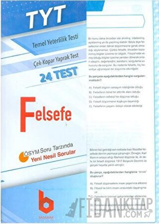 TYT Felsefe Çek - Kopar Yaprak Test