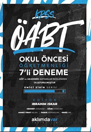 2021 KPSS ÖABT Okul Öncesi Öğretmenliği 7'li Deneme İbrahim İşkar