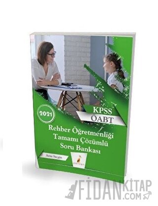 2021 KPSS ÖABT Rehber Öğretmenliği Tamamı Çözümlü Soru Bankası Arzu Se