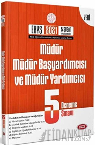 2025 MEB EKYS Müdür ve Müdür Yardımcılığı 5 Deneme Sınavı