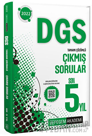 2022 Dgs Tamamı Çözümlü Çıkmış Sorular Son 5 Yıl Kolektif