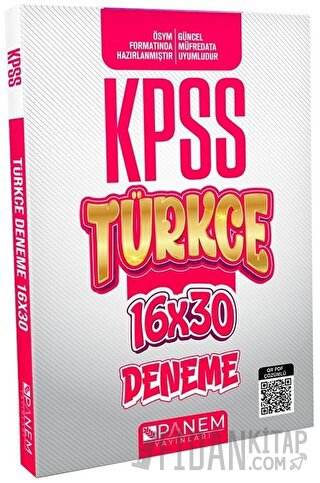 2022 KPSS Türkçe 16x30 Deneme PDF Çözümlü Kolektif