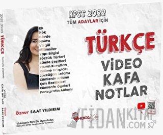 2022 KPSS Türkçe Video Kafa Notlar Öznur Saat Yıldırım