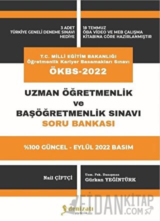 2022 MEB ÖKBS Uzman Öğretmenlik ve Başöğretmenlik Soru Bankası Denizat