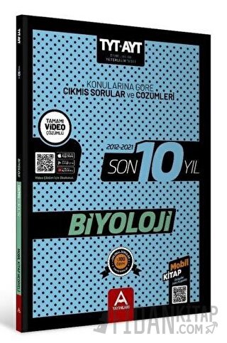 2022 TYT AYT Biyoloji Son 10 Yıl Konularına Göre Çıkmış Sorular ve Çöz