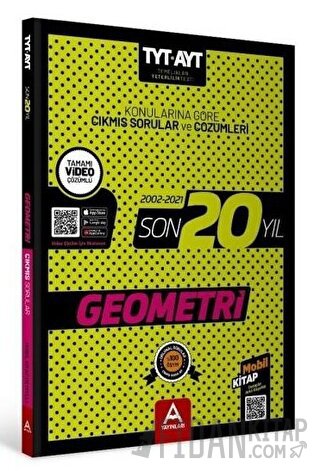 2022 TYT AYT Geometri Son 20 Yıl Konularına Göre Çıkmış Sorular ve Çöz