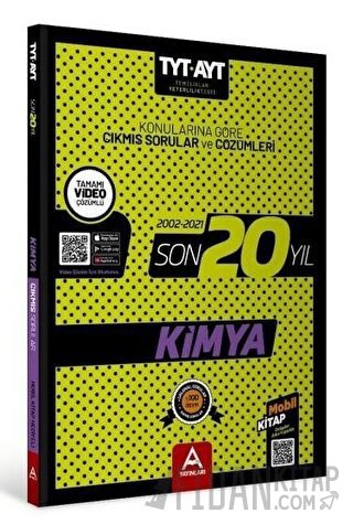 2022 TYT AYT Kimya Son 20 Yıl Konularına Göre Çıkmış Sorular ve Çözüml