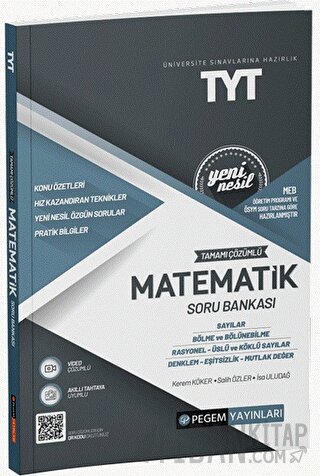TYT Tamamı Çözümlü Matematik Soru Bankası