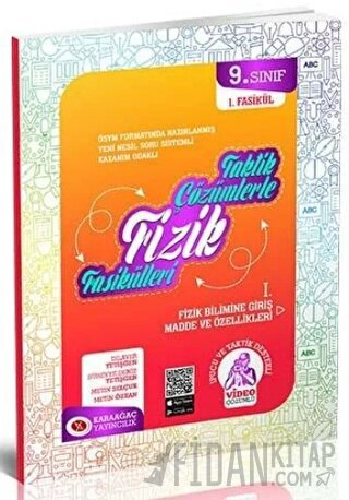 2023 9. Sınıf Taktik Çözümlerle Fizik Fasikülleri Karaağaç Yayıncılık 