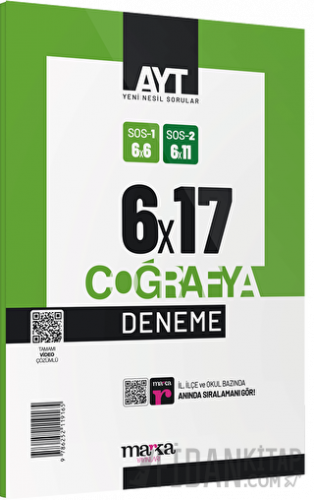 2025 AYT Coğrafya 6 Deneme Tamamı Video Çözümlü