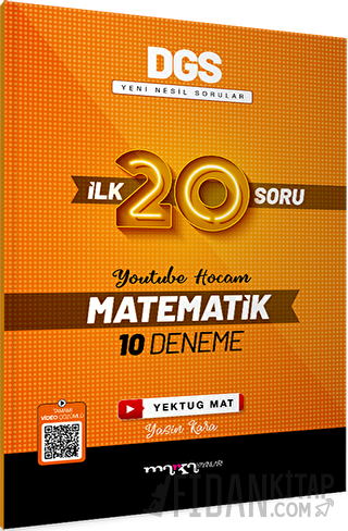 2023 DGS Matematik İlk 20 Soru 10 Deneme Marka Yayınları Kolektif