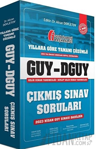 GUY DGUY Gelir Uzman Yardımcılığı Çıkmış Sınav Soruları