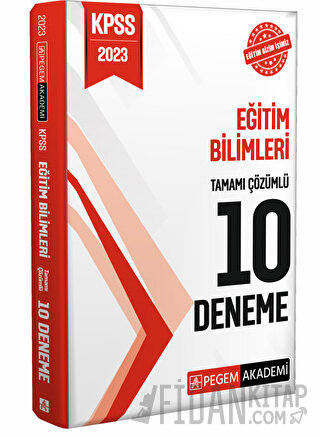2023 KPSS Eğitim Bilimleri Tamamı Çözümlü 10 Deneme Kolektif
