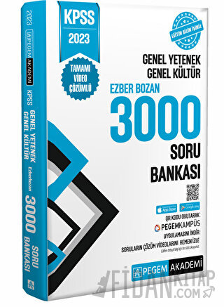 2023 KPSS Genel Yetenek Genel Kültür Ezberbozan 3000 Soru Bankası Pege
