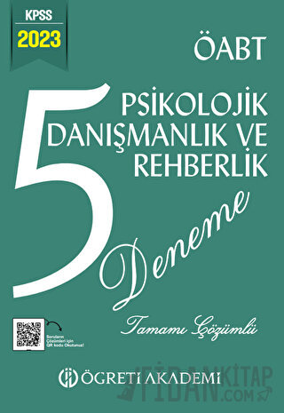 2025 MEB AGS ÖABT Psikolojik Danışma ve Rehberlik Öğretmenliği Tamamı Çözümlü 5 Deneme