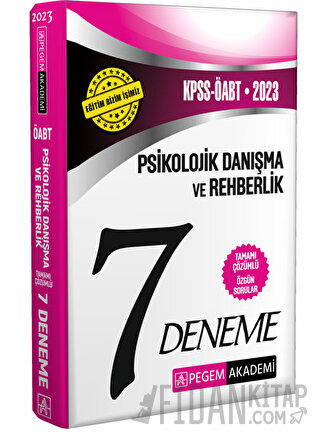 2023 KPSS ÖABT Psikolojik Danışma ve Rehberlik Öğretmenliği 7 Deneme P