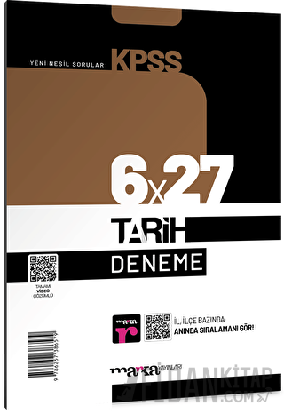 2025 KPSS Tarih 6x27 Deneme Tamamı Video Çözümlü