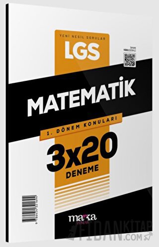 2023 LGS 1. Dönem Konuları Matematik 3x20 Deneme Marka Yayınları Kolek