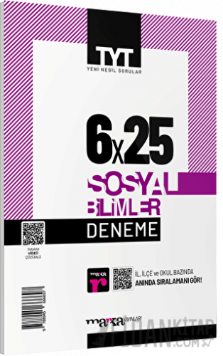 2023 TYT Sosyal Bilimler 6 Deneme Tamamı Video Çözümlü Marka Yayınları