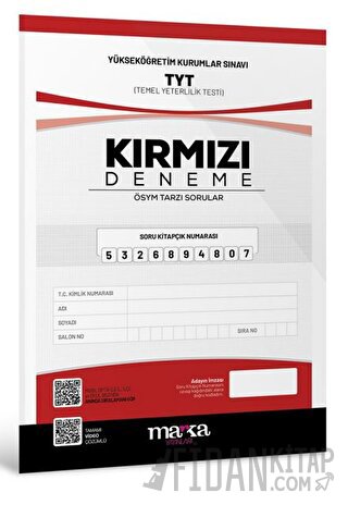 2023 TYT Yeni Nesil Tamamı Video Çözümlü Kırmızı Deneme Marka Yayınlar