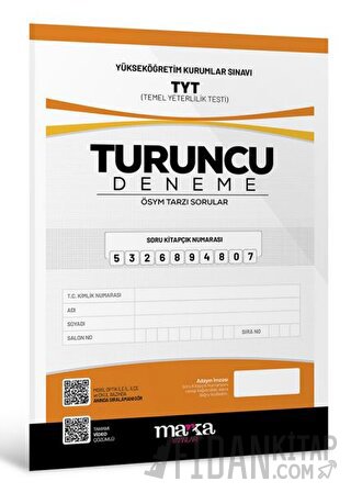 2025 TYT Yeni Nesil Turuncu Deneme Tamamı Video Çözümlü