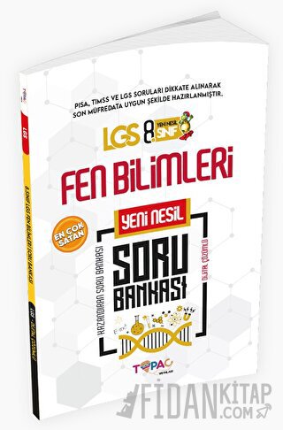 2025 8. Sınıf Yeni Sistem LGS Fen Bilimleri Dijital Çözümlü Soru Bankası