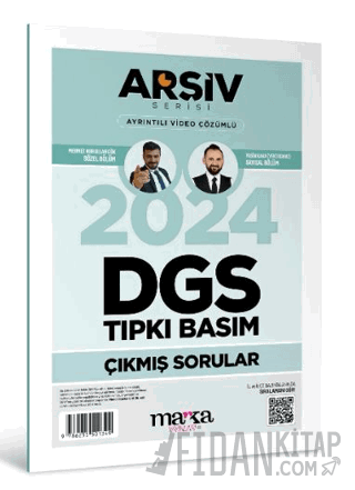 2024 DGS Arşiv Serisi Tıpkı Basım Çıkmış Sorular