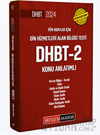 2024 Din Hizmetleri Alan Bilgisi Testi DHBT-2 Konu Anlatımlı Kolektif