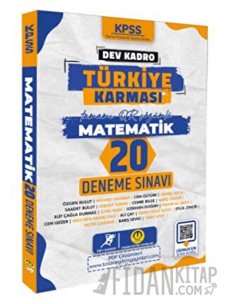 2024 KPSS Dev Kadro Türkiye Karması - Matematik 20 Deneme Kolektif